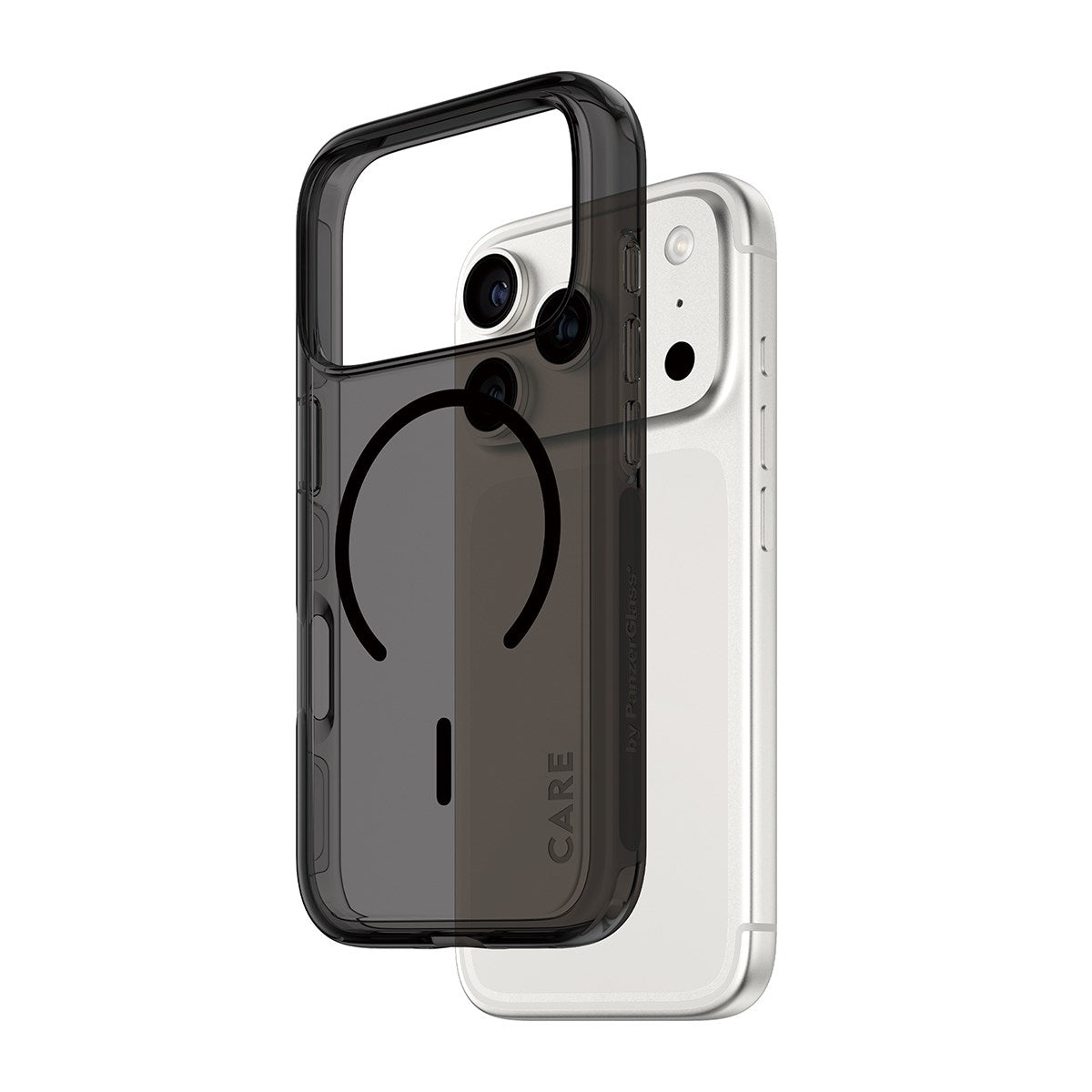 CARE by PanzerGlass® Flagship Case Urban Explorer Smokey m. Schwarz MagSafe iPhone 17 Pro